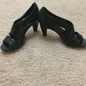 Easy Spirit Eskenette Black Strappy High Heels